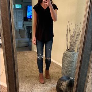 Express black blouse dress shirt